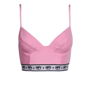 Stretch jersey bralette rosa xs