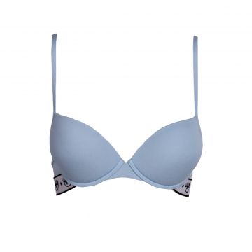 Stretch jersey push-up azzurro l