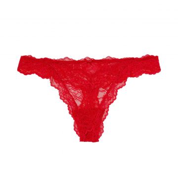 Floral Lace Thong Panty L