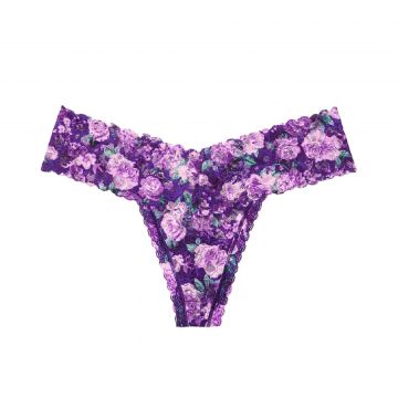 Floral Lacie Thong Panty XS