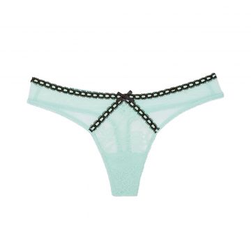 Heritage ribbon slot thong panty l