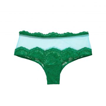 Lace & mesh cheeky panty m