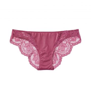 Lace trim cheekini panty l