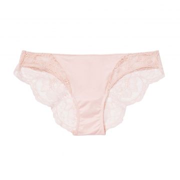 Lace trim cheekini panty l