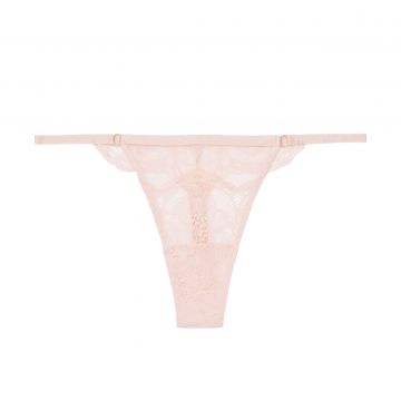 Very sexy lace trim thong panty l