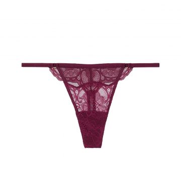 Very sexy lace trim thong panty m