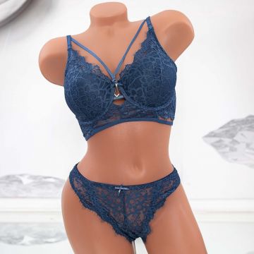 Set lenjerie intima - chilot si sutien - G22 Bleumarin | RoseGirl