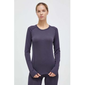 Jack Wolfskin longsleeve funcțional Infinite culoarea albastru marin