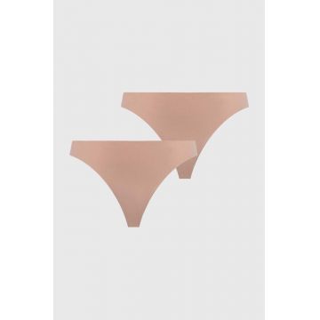 women'secret tanga 2-pack culoarea bej