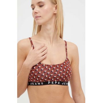 Pepe Jeans sutien culoarea bordo, modelator