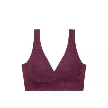 Bustiera sport dama,Victoria's Secret,Unlined Essential Plunge Bralette,Dark Violet,S