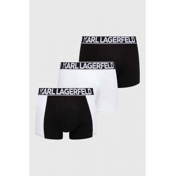 Karl Lagerfeld boxeri 3-pack barbati, culoarea negru