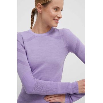 Smartwool longsleeve funcțional Intraknit Thermal Merino culoarea violet