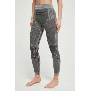 X-Bionic jambiere funcționale Merino 4.0 culoarea gri