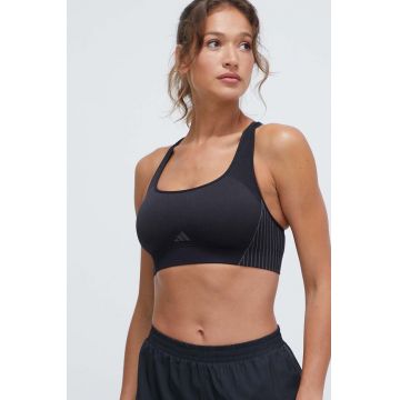 adidas Performance sutien sport culoarea negru IQ3375