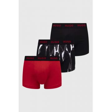 HUGO boxeri 3-pack bărbați, culoarea gri 50480170