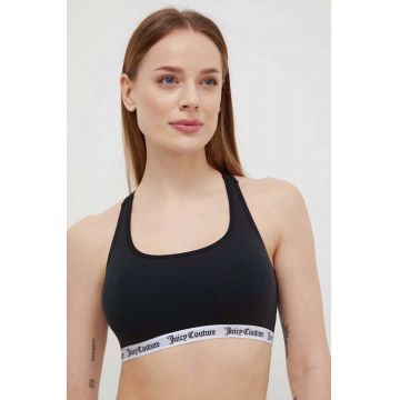 Juicy Couture sutien culoarea negru, neted