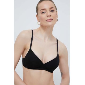 United Colors of Benetton sutien culoarea negru, neted