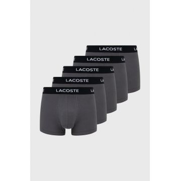 Lacoste boxeri (5-pack) barbati, culoarea alb