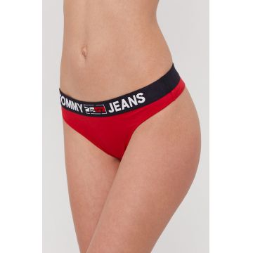 Tommy Jeans chilot culoarea roșu UW0UW02823