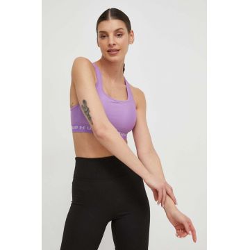 Under Armour sutien sport Crossback culoarea violet