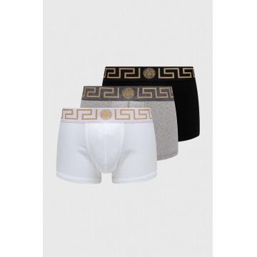 Versace boxeri 3-pack barbati, culoarea alb