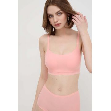 Chantelle sutien SOFT STRETCH culoarea portocaliu, neted