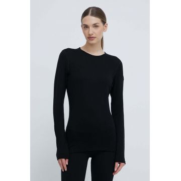 Icebreaker longsleeve funcțional 260 Tech culoarea negru