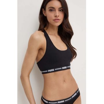 Puma sutien 907862 culoarea negru, melanj 907862