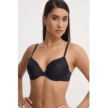 Emporio Armani Underwear sutien culoarea negru, neted, 164078 4R235