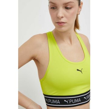 Puma sutien sport 4Keeps culoarea verde, 525319