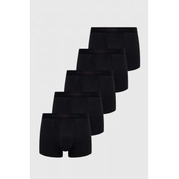 Abercrombie & Fitch boxeri 5-pack barbati, culoarea negru