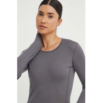 adidas TERREX longsleeve funcțional Xperior Merino 150 culoarea gri, HZ8558