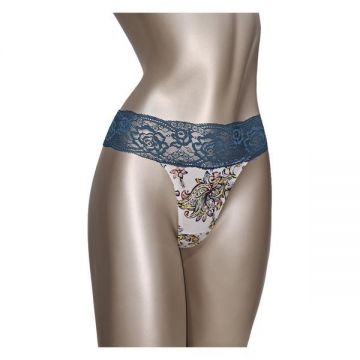 Chilot tanga multicolor/verde marime L