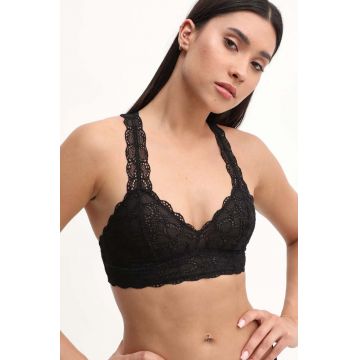 Dkny sutien culoarea alb, dantela, neted, DK4522