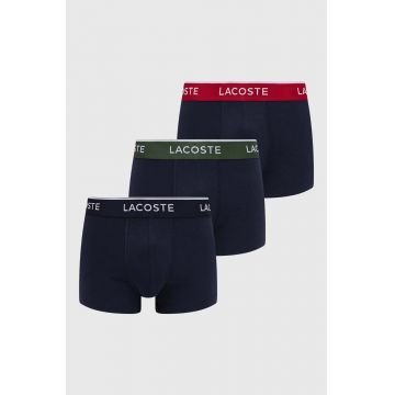 Lacoste boxeri 3-pack barbati, culoarea albastru marin, 5H3401T