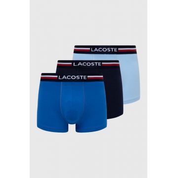 Lacoste boxeri 3-pack barbati, culoarea gri