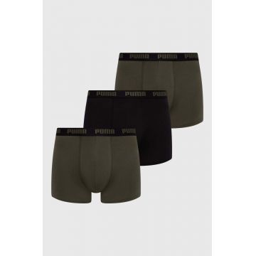 Puma boxeri 3-pack barbati, culoarea verde, 938327