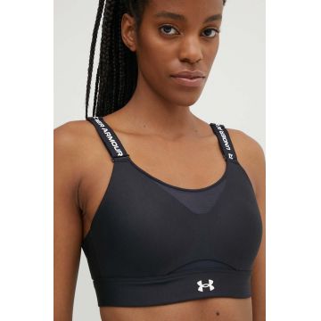 Under Armour sutien sport Infinity 2.0 High culoarea negru, neted