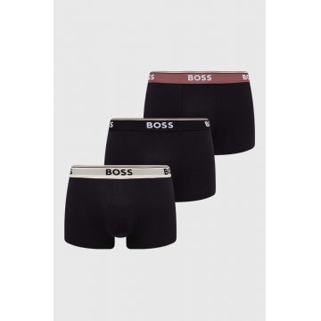 BOSS boxeri 3-pack barbati, culoarea negru, 50517827