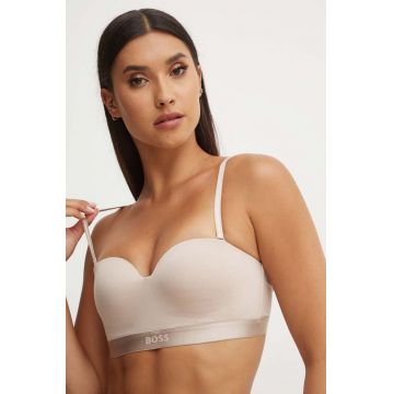 BOSS sutien culoarea bej, neted, 50520415