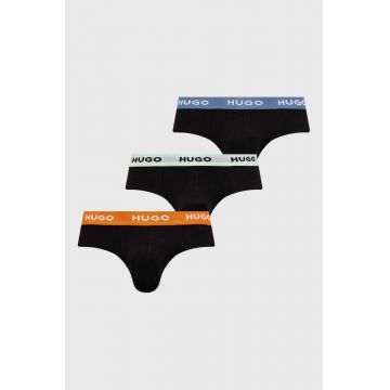 HUGO slip 3-pack barbati, culoarea negru, 50517879