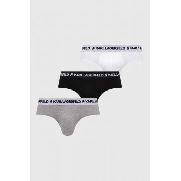 Karl Lagerfeld slip 3-pack barbati, culoarea negru