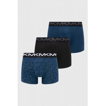 Michael Kors boxeri 3-pack barbati, culoarea albastru marin