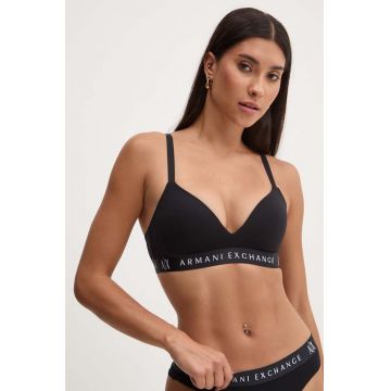 Armani Exchange sutien culoarea negru, neted, 947027 CC502