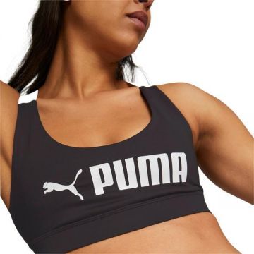 Bustiera femei Puma Mid Impact Fit Bra Black 52219201, M, Negru