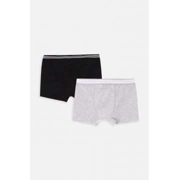 Coccodrillo boxeri copii 2-pack culoarea negru, BASIC UNDERWEAR