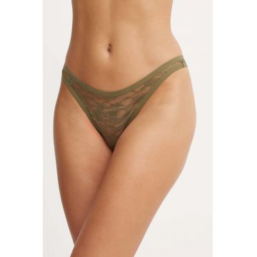 Diesel chiloti brazilieni UFPN-D-OVAL-PUNCHY-BRIEF culoarea verde, transparent, A15390.0DRAK