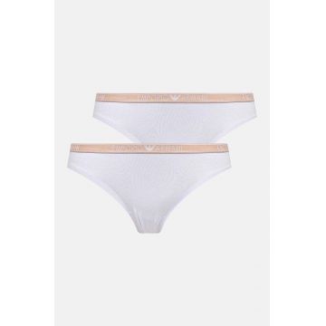 Emporio Armani Underwear tanga 2-pack culoarea alb, 163333 4F223