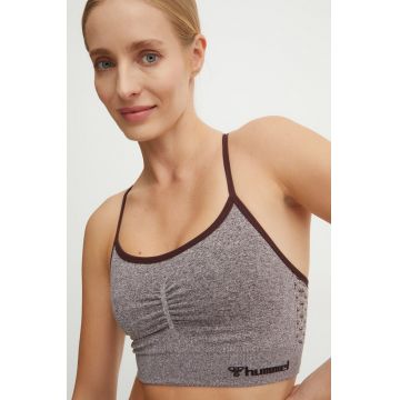 Hummel sutien sport culoarea maro